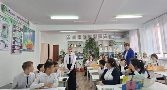 В школе-гимназии #7 прошёл воспитательный час по водосберегающим технологиям